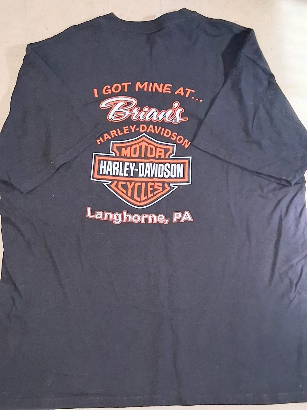 Harley-Davidson Men's Black Logo T‑Shirt - Langhorne, PA